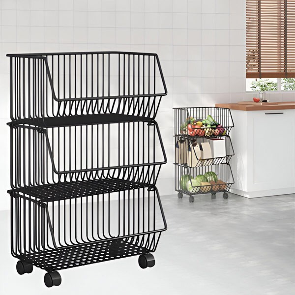 Vežimėlis su 3 krepšeliais | CARTSTACK