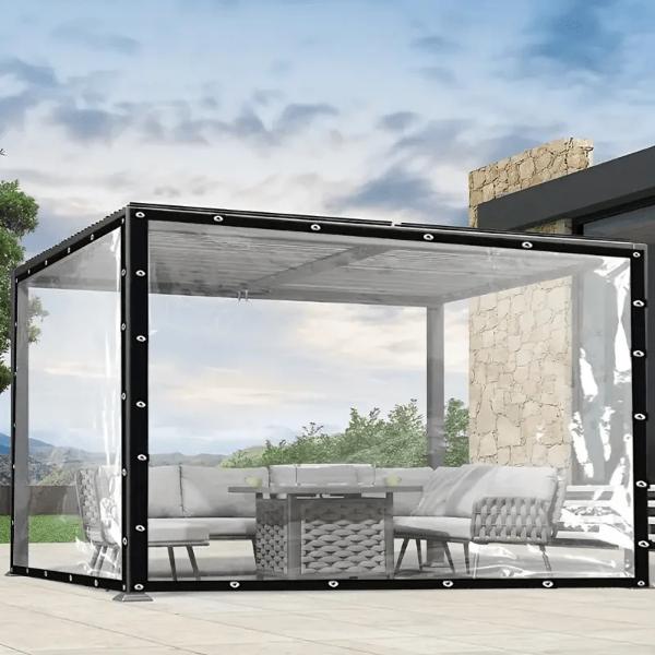 Terasos uždangalas – Pastatomas per 5 minutes, be gręžimo | COVERKA