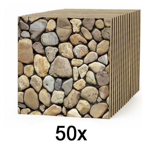 5x 3D sienų plytelės su akmens efektu – nulupk ir priklijuok | STONEBLOCKS