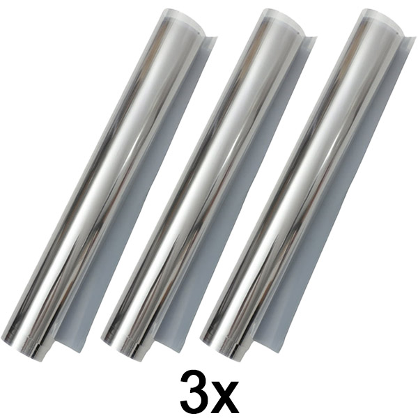 3x Lipni veidrodinė plėvelė (45 x 200 cm) | FOILBLISS