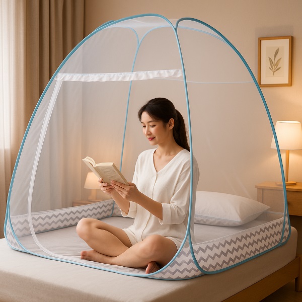 Išskleidžiama Tinklelio Nuo Uodų Palapinė - 200 x 180 x 145 cm, Dvigubos Durys | BUGISTOP