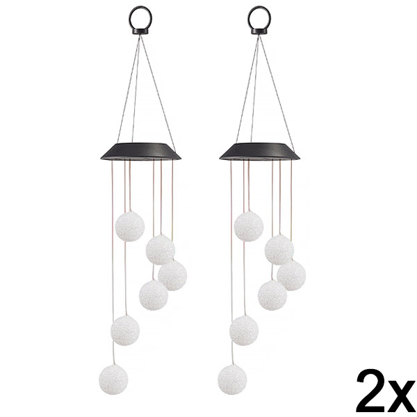 2x Pakabinamas saulės energijos LED sodo šviestuvas | AURAWIND