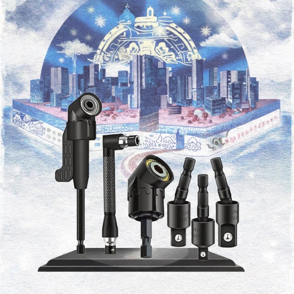 Kampinis grąžto adapteris (6 vnt./rinkinys) | EZADAPT
