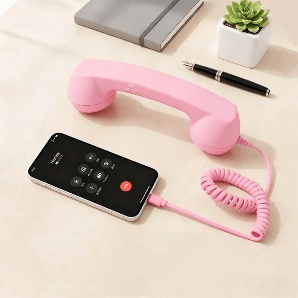 Retro telefono ragelis - USB-C, be susiejimo, be baterijos | RETOTALK
