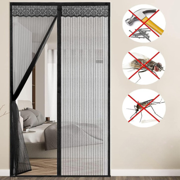Magnetinis tinklelis nuo uodų durims, savaime užsidarantis | INSECTPROTECT
